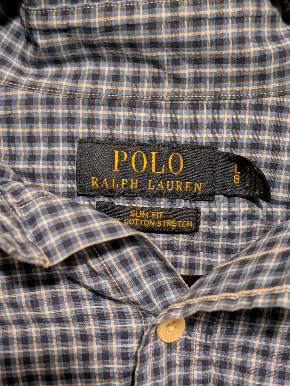 Polo by Ralph Lauren Blue Gingham Button-Down Shirt